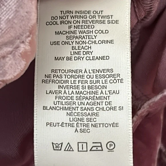 Free People • NWOT Mauve Bridgette Velvet Puff Sleeve Corset Style Top Size Med - Picture 6 of 17